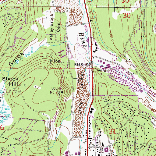 Topographic Map of Summit County Sheriff's Office, CO