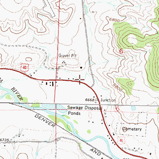 Topographic Map of Colorado State Patrol Steamboat Springs Post, CO