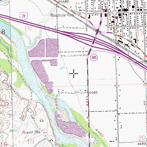 Topographic Map of Colorado State Patrol Troop 4A Fruita, CO