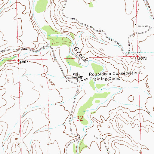 Topographic Map of Delta Correctional Facility, CO