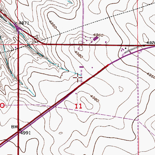 Topographic Map of Colorado State Patrol Troop 3A Greeley, CO