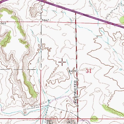Topographic Map of Colorado State Penitentiary, CO