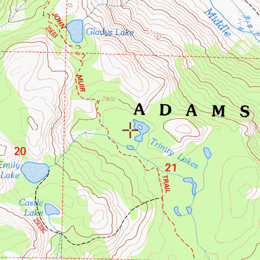 Topographic Map of Vivian lake, CA