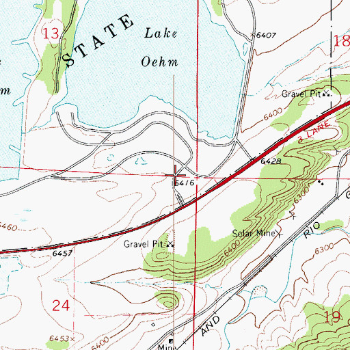 Topographic Map of Colorado State Patrol Walsenburg Post, CO