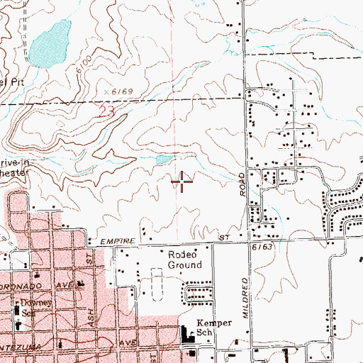 Topographic Map of Montezuma County Sheriff's Office, CO