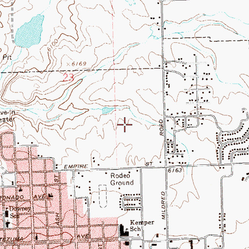 Topographic Map of Montezuma County Jail, CO