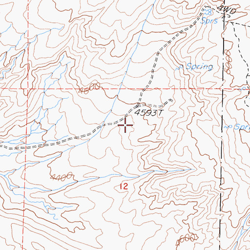 Topographic Map of Graham Ranch, CA