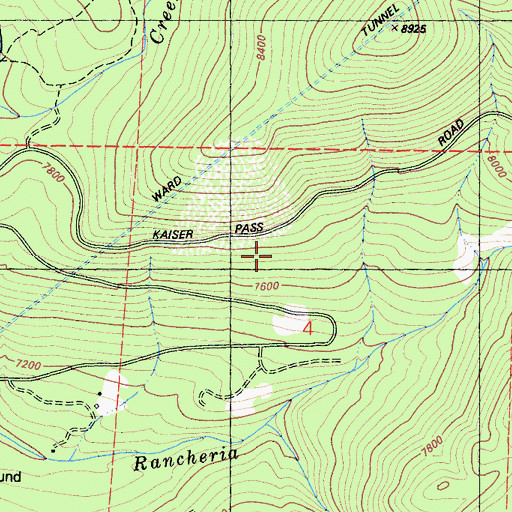 Topographic Map of Eastwood Vista, CA
