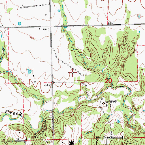 Topographic Map of Durant Police Department, OK