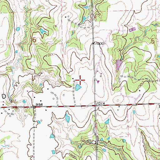 Topographic Map of Seminole Nation Lighthorse Police Department, OK