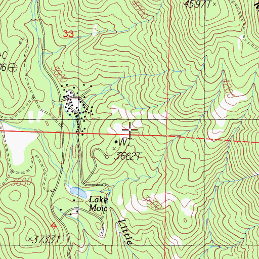 Topographic Map of Goat Mountain Lookout, CA