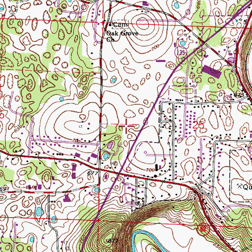 Topographic Map of Harrison County Sheriff's Office, IN