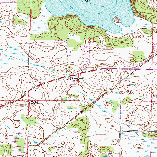 Topographic Map of Minnetrista Public Safety Department, MN