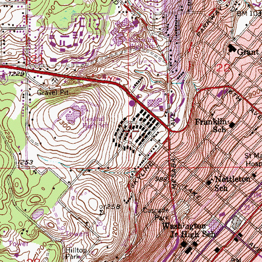 Topographic Map of Harbor View Police Department, MN