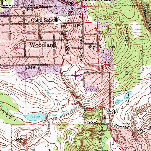 Topographic Map of Duluth Police Department, MN