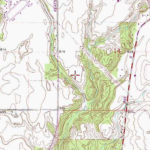 Topographic Map of Cottage Grove Police Department, MN