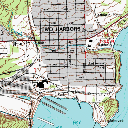 Topographic Map of Lake County Sheriff's Office, MN