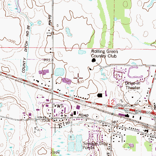 Topographic Map of Medina Police Department, MN