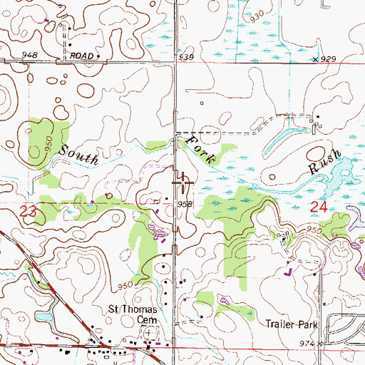 Topographic Map of Corcoran Police Department, MN