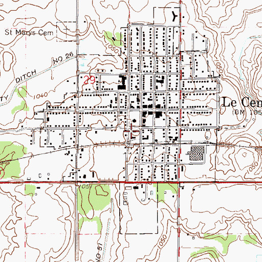 Topographic Map of Kilkenny Police Department, MN
