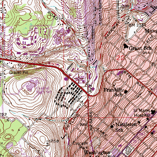 Topographic Map of Minnesota State Patrol District 2700, MN