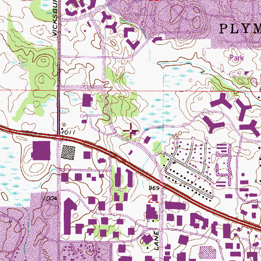Topographic Map of Plymouth Police Department, MN