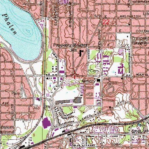 Topographic Map of Saint Paul Police Department - Phalen Village Storefront, MN