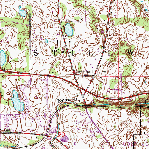 Topographic Map of Stillwater Township Police Department, MN