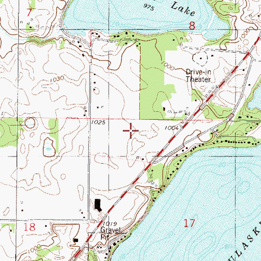 Topographic Map of Wright County Jail, MN