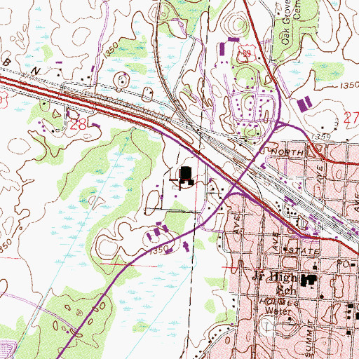 Topographic Map of Minnesota State Patrol District 2900, MN