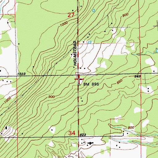 Topographic Map of Duluth Township Police Department, MN