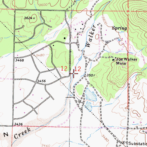 Topographic Map of Cannon Ranch, CA