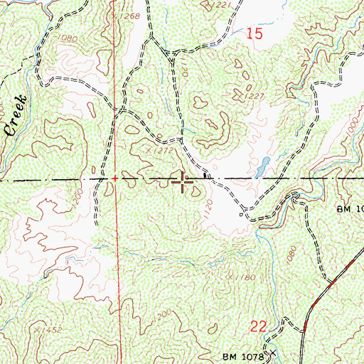 Topographic Map of Jeffers Rnach, CA