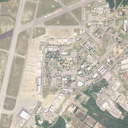 Aerial/Satellite Image of Eglin AFB Post Office, FL