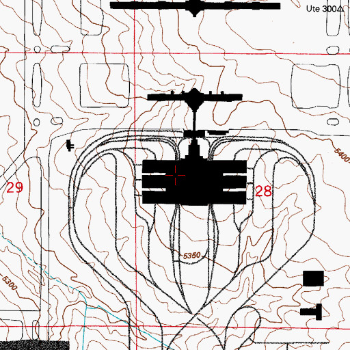 Topographic Map of Rocky Mountain Post Office, CO