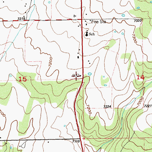 Topographic Map of Egnar Post Office, CO