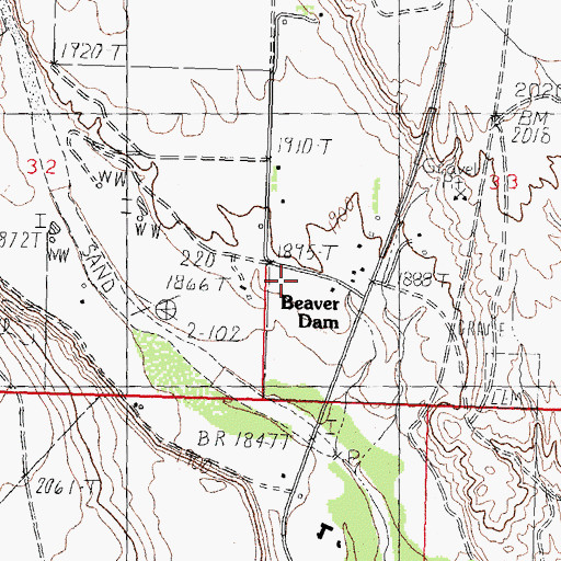 Topographic Map of Littlefield Post Office, AZ