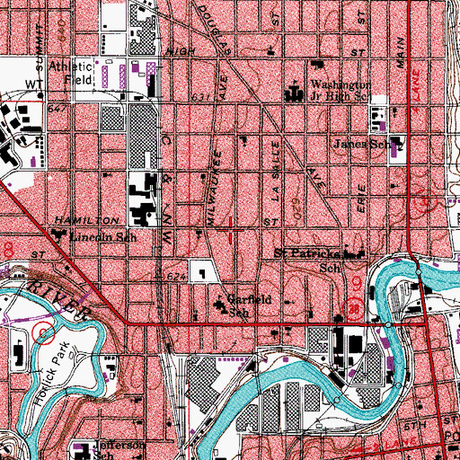 Topographic Map of Robert Quantanilla COP House, WI