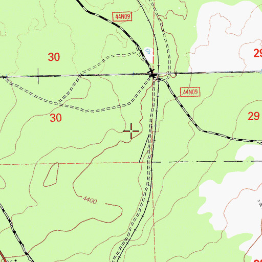 Topographic Map of Meares, CA