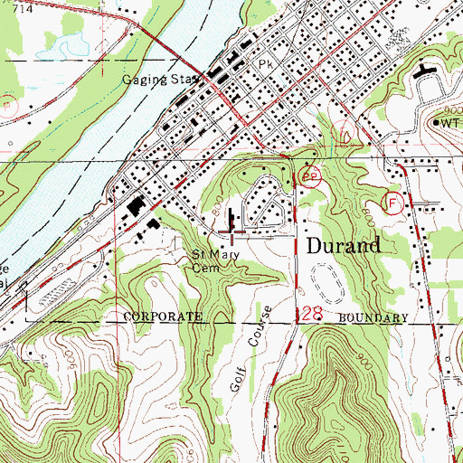 Topographic Map of Pepin County Sheriff's Office, WI