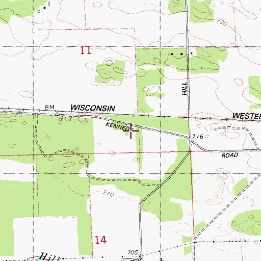 Topographic Map of Spring Green Town - Sauk County Sheriff's Office, WI