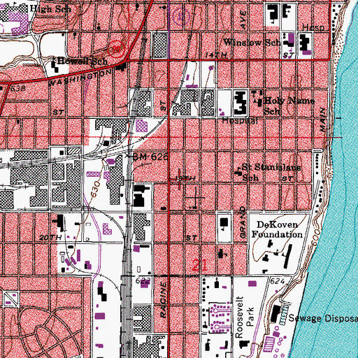 Topographic Map of William Wadewitz COP House, WI