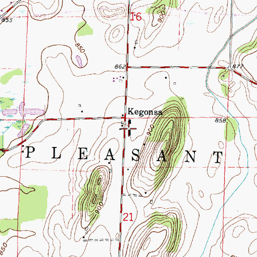 Topographic Map of Dane County Sheriff's Office - Southeast Precinct, WI