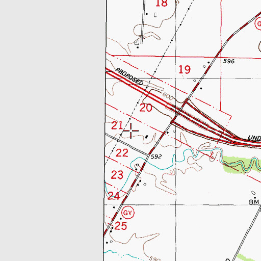 Topographic Map of Brown County Sheriff's Office, WI