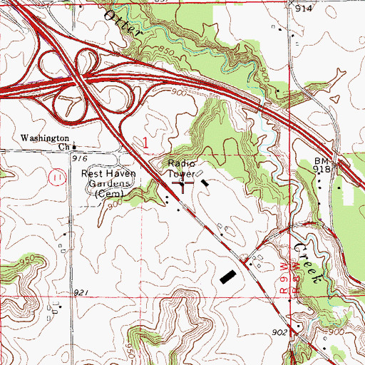 Topographic Map of Wisconsin State Patrol - Eau Claire Post, WI