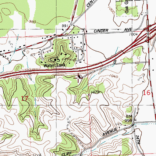 Topographic Map of Wisconsin State Patrol - Tomah Post, WI