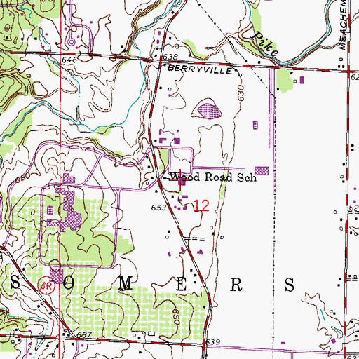 Topographic Map of University of Wisconsin - Parkside Police Department, WI