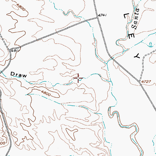 Topographic Map of Chino Draw, AZ