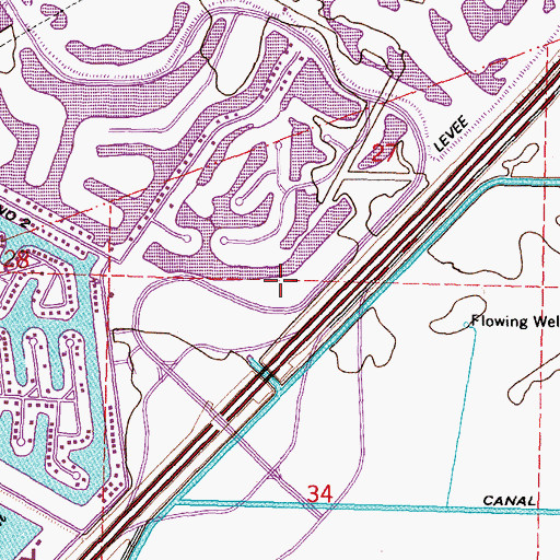 Topographic Map of Vanguard College of Cosmetology, LA