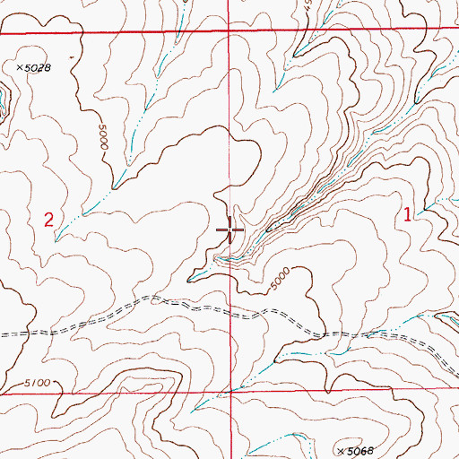 Topographic Map of Big Jacks Creek Wilderness, ID